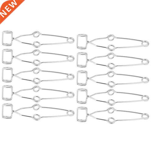 10Pcs Test Te Clip Clamp Labs with Finger Grips Laboratory