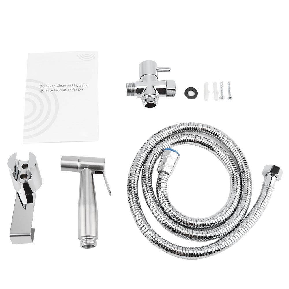 Handheld Toilet Shattaf Bidet Sprayer Set T-Adapter Hose Kit图片