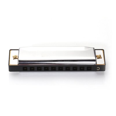 10-Hole Diatonic Harmonica Silver Blues Diatonic Harp Harmon