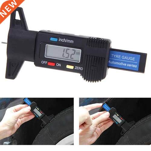 Mayitr Car LCD Tire Tyre Caliper Tread Depth Gauge Digital M