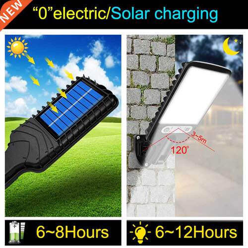 Outdoors Solar Powered Wall Remote Control Street Light Sola