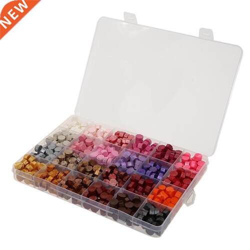 Vntage Octagonal Sealng Wax Tablet Set wth Spoon Sealng