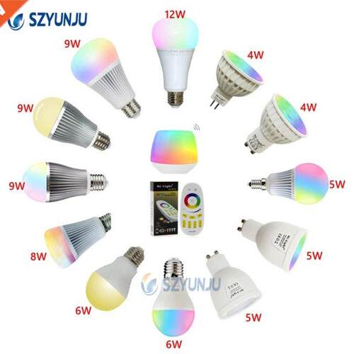 Smart Led Bulb 4W 5W 6W 9W 12W MR16 GU10 E14 E27 Dual White