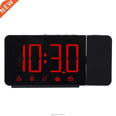 LED Digital 2 Alarm Clock USB Electronic Desktop Watch Wake