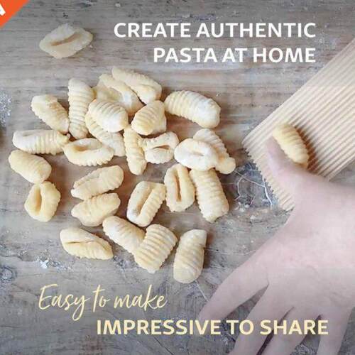 1pcs Wooden Spiral Tool Wooden Board Non-Stick Butter Pasta