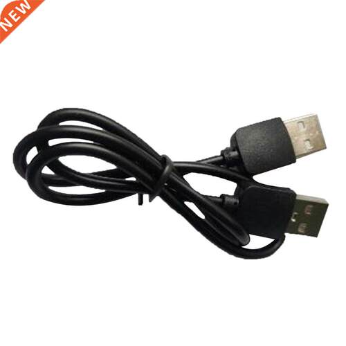 Black 400mm(L) USB 2.0 Male To Male Extension Connector a