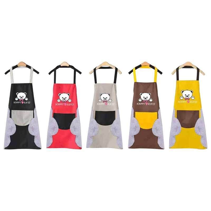 Home Kitchen Women	s Waterproof Kitchen Apron Creative Ha