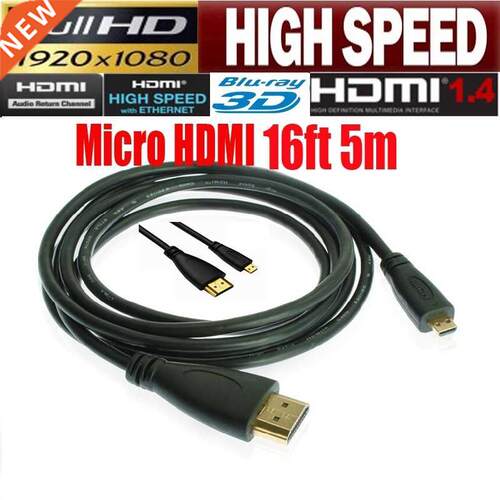 HDmatters 5M Micro hdmi to HDMI 4K cable True HDMI 1.4V(19+1