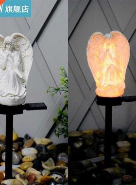 Solar Angel Stake Lights Outdoor Garden Pathways Luminous La
