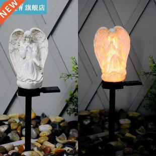 Solar Angel Stake Lights Outdoor Garden Pathways Luminous La