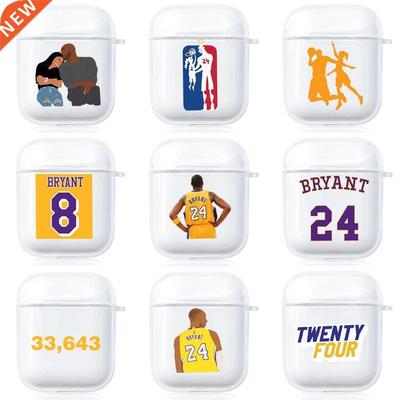 Kobe Bryant Case for Airpods 2 1 Soft Silicone Transparent