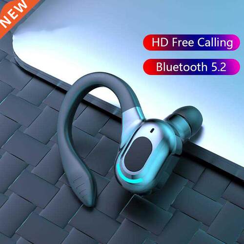 Bluetooth 5.2 Wireless Earphone Ear Hook Single Mini Busines