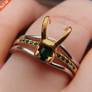 Loki Ring 925 Silver Gold-plated PCS/Set Ring Men Jewelry G