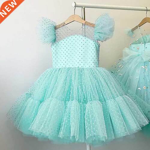 Summer Princess Girl Tutu Dress Party Wedding Birthday Dres