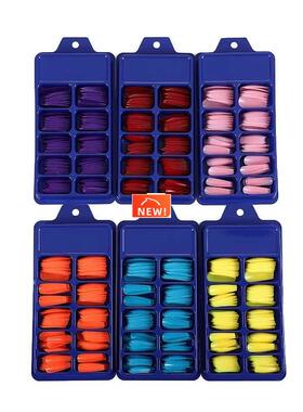 100 pieces of T trapezoidal fake nails summer net red candy