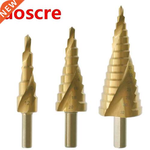 Steel Material Titanium-Coated Step Drill Suitable for Perfo