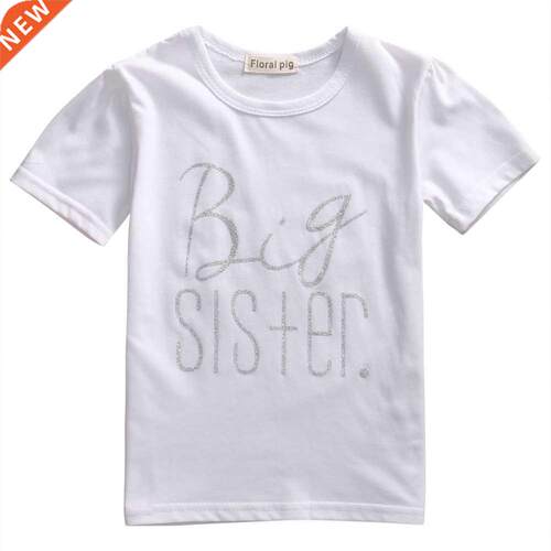 Citgeett Matching Cotton Clothes Big Sister T-shirt or Littl