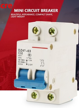 Miniature Circuit Breaker 2P 32A 400V Circuit Breaker Mini 2