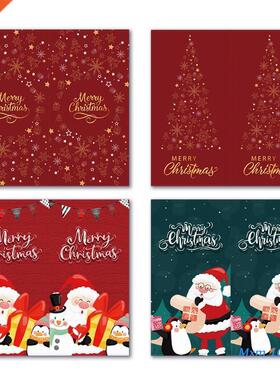 50 Pieces/Set Merry Christmas Stickers Xmas Adhesive Label S