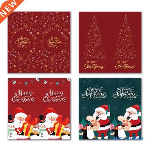 50 Pieces/Set Merry Christmas Stickers Xmas Adhesive Label S