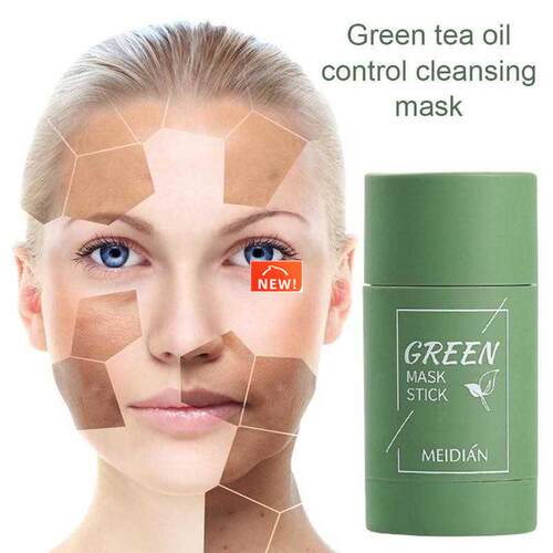Green Tea Cleansing Clay Stick Mask Acne Cleansing Beauty