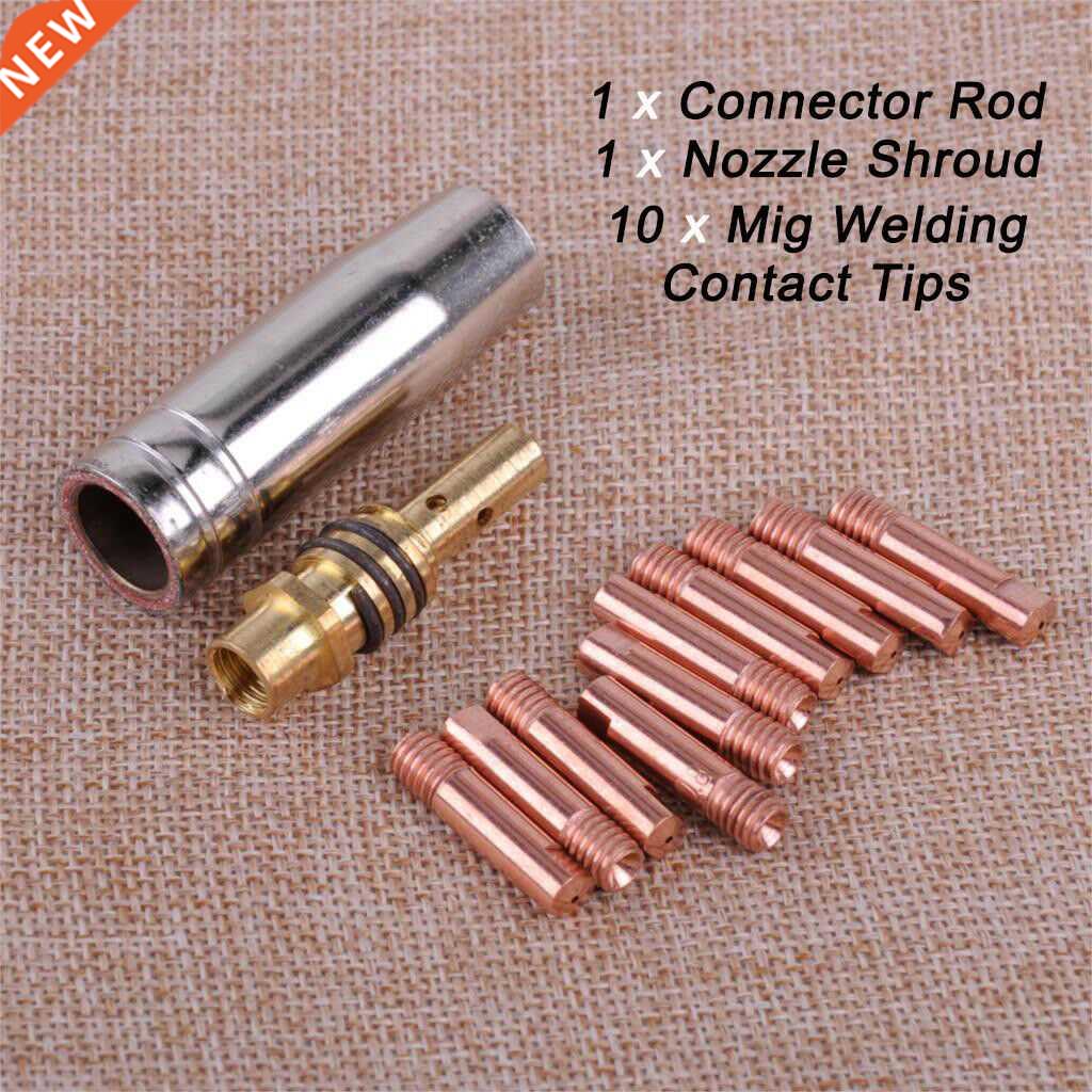 12pcs/Set MB 15AK MIG/MAG Welding Torch Contact Tips 0.8x25m