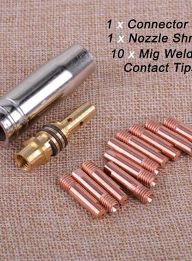 12pcs/Set MB 15AK MIG/MAG Welding Torch Contact Tips 0.8x25m