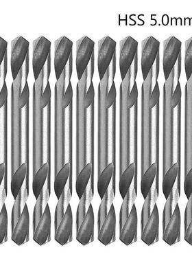 10Pcs/Set 5mm HSS Double Ended Spiral Torsion Drill Tos Dr