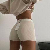 stretch for tight High bottom shorts women高弹紧身打底短裤 女