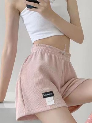 休闲高腰宽松高腰宽松五分裤