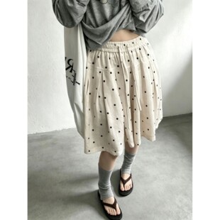 波点休闲阔腿短裤女Wave point casual wide leg shorts forwomen