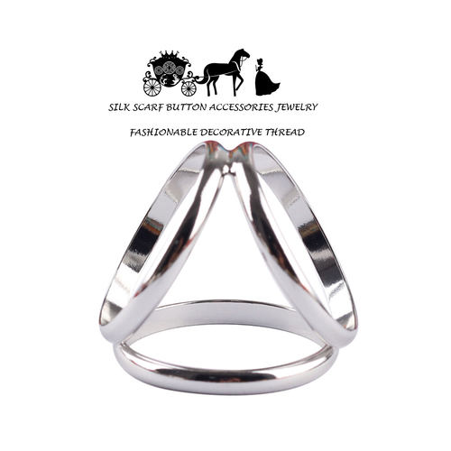 黄铜高级奢华超大号丝巾扣环简约围巾配饰适用于爱马仕方巾披肩扣