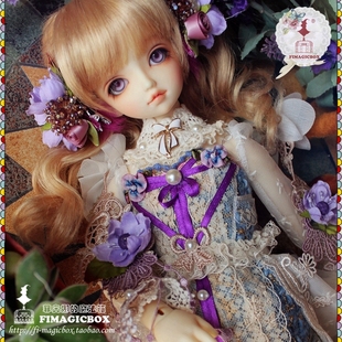 菲奥娜 魔法箱 限定BJD 蓝莓奶昔 SD娃衣4分MSD洋装 套裙