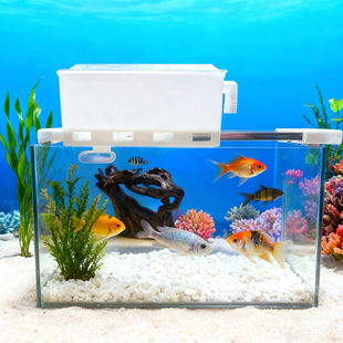 鱼缸过滤盒水族箱顶部上置过滤器静音净水循环三合一养鱼过滤设备