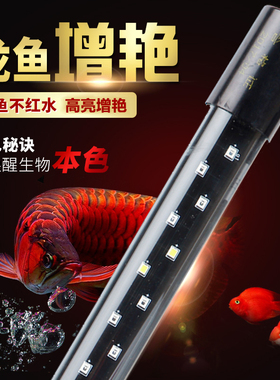 森森闽江水族箱鱼缸T8灯管LED灯管T8LED单端灯管双排灯珠白色彩色