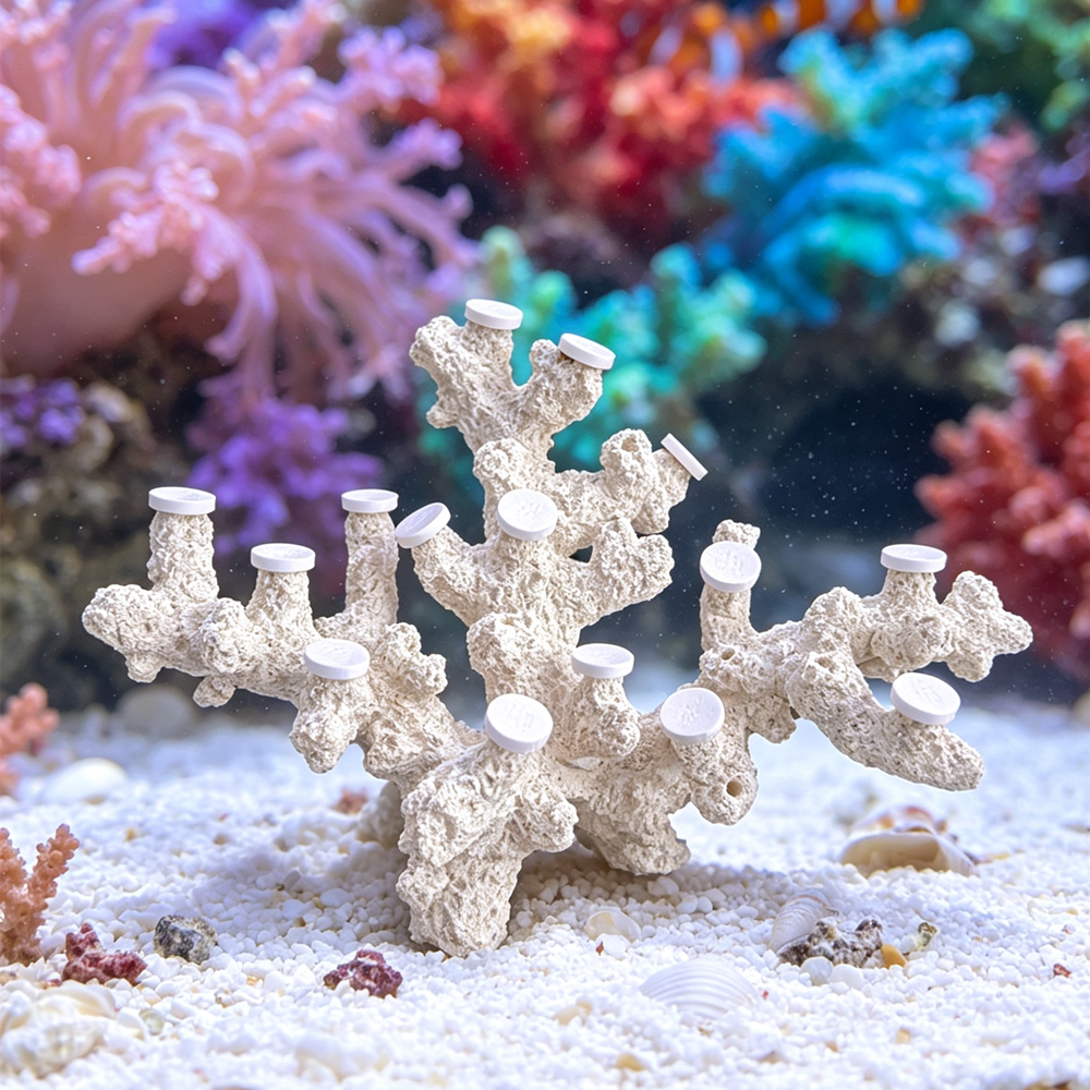 海缸专用珊瑚基座造景石多孔礁石骨架海水缸SPS硬骨底座鱼缸装饰图片