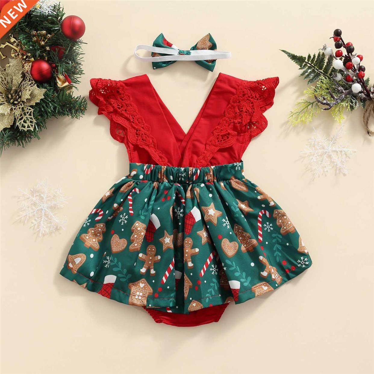 ma&baby 0-18m 1st christmas newborn infant baby girl