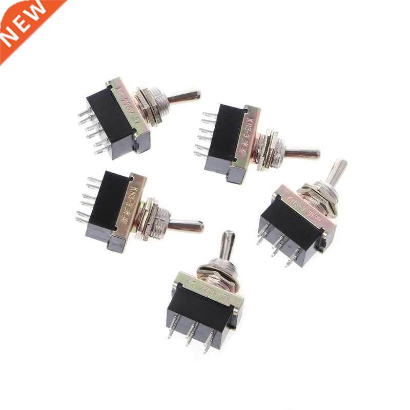 5 pcs kn- toggle switch spst on - on 2 position 6 pin ac 2