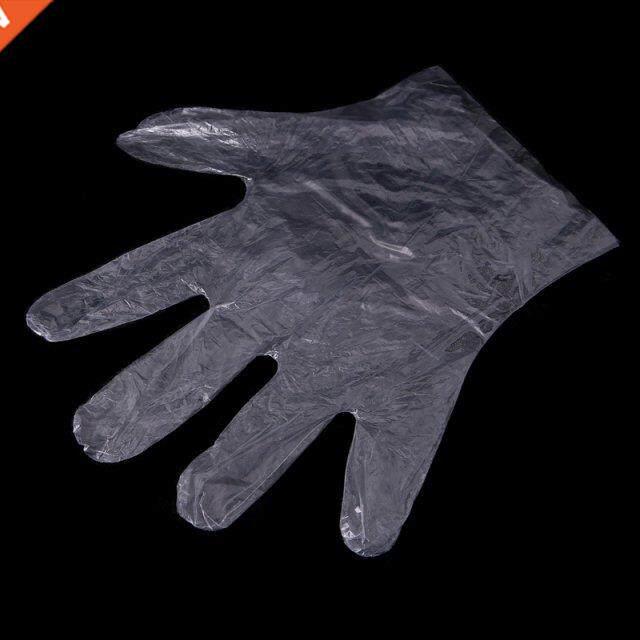 100pcs clear disposable gloves cooking cleaning kitchens foo