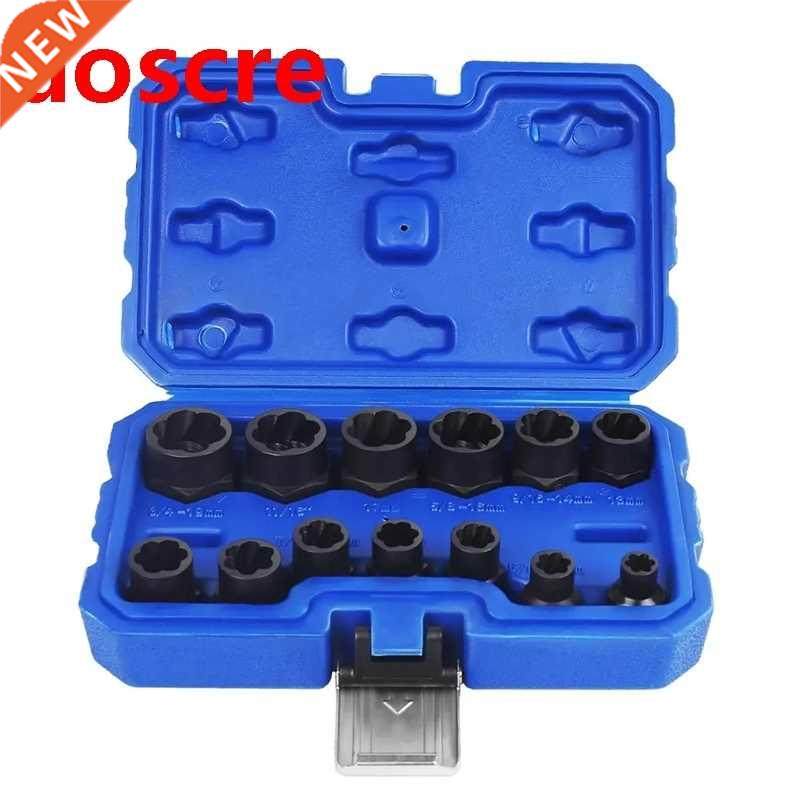 13pcs impact damaged bolt nut remover extractor socket tool