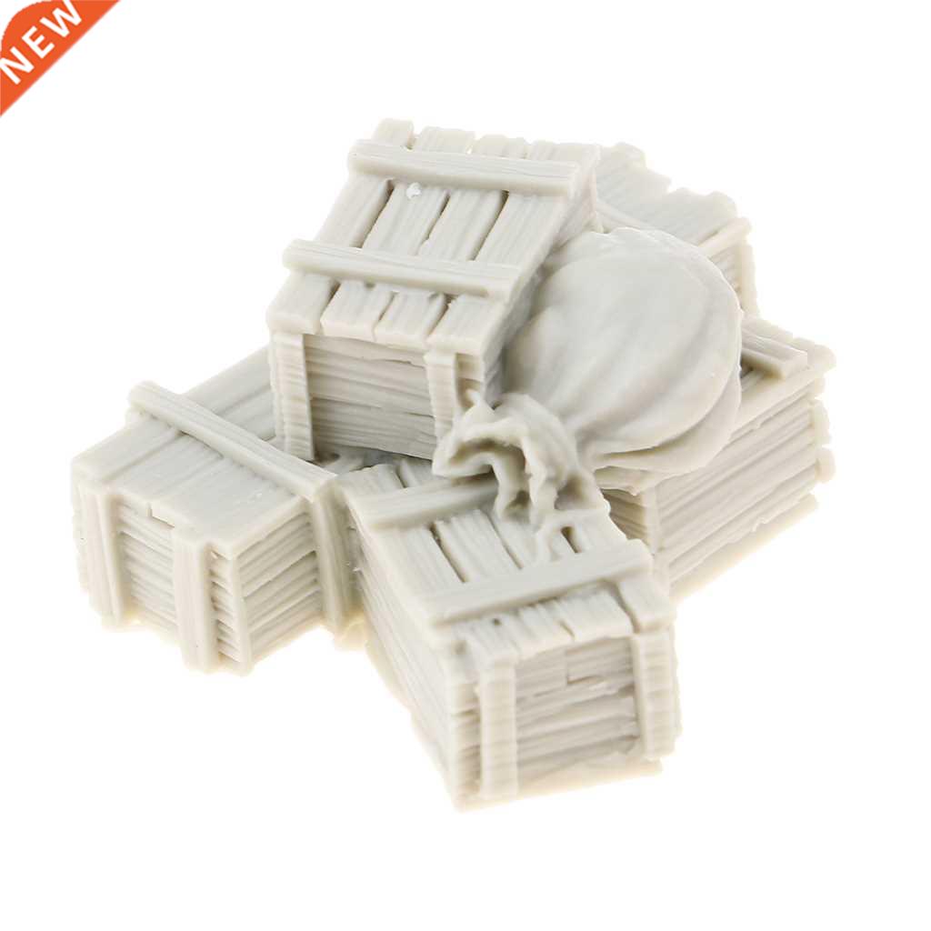 1/5 scale resin crates & bag modeling miniature landscap