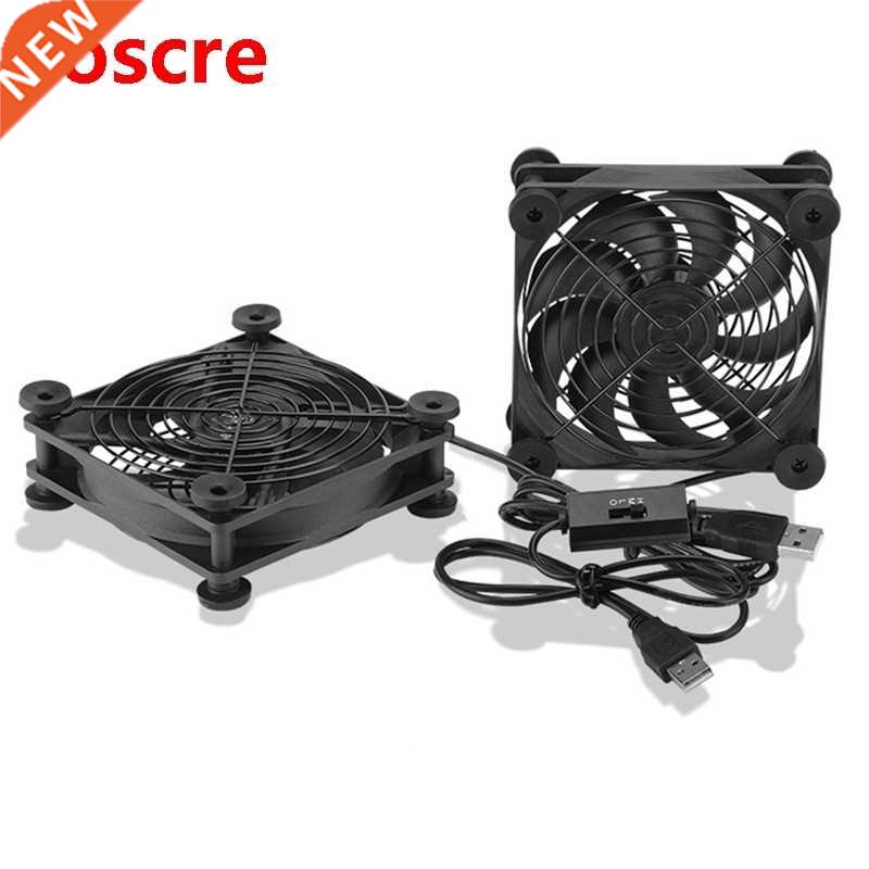 12cm Silent Three-Speed Adjustable Dual USB Exhaust Fan Dual