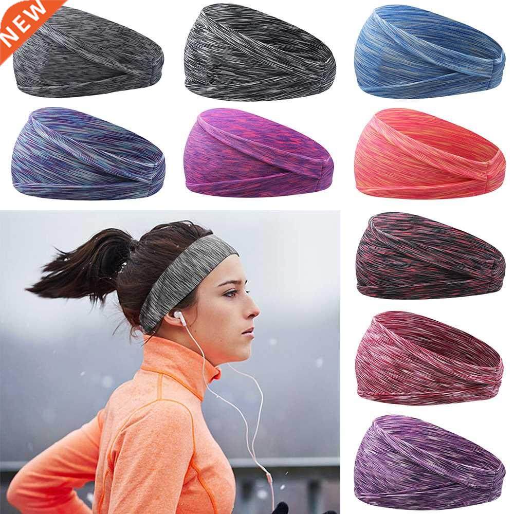 9colors absorbing sweat hair bands men women elastic yoga ru