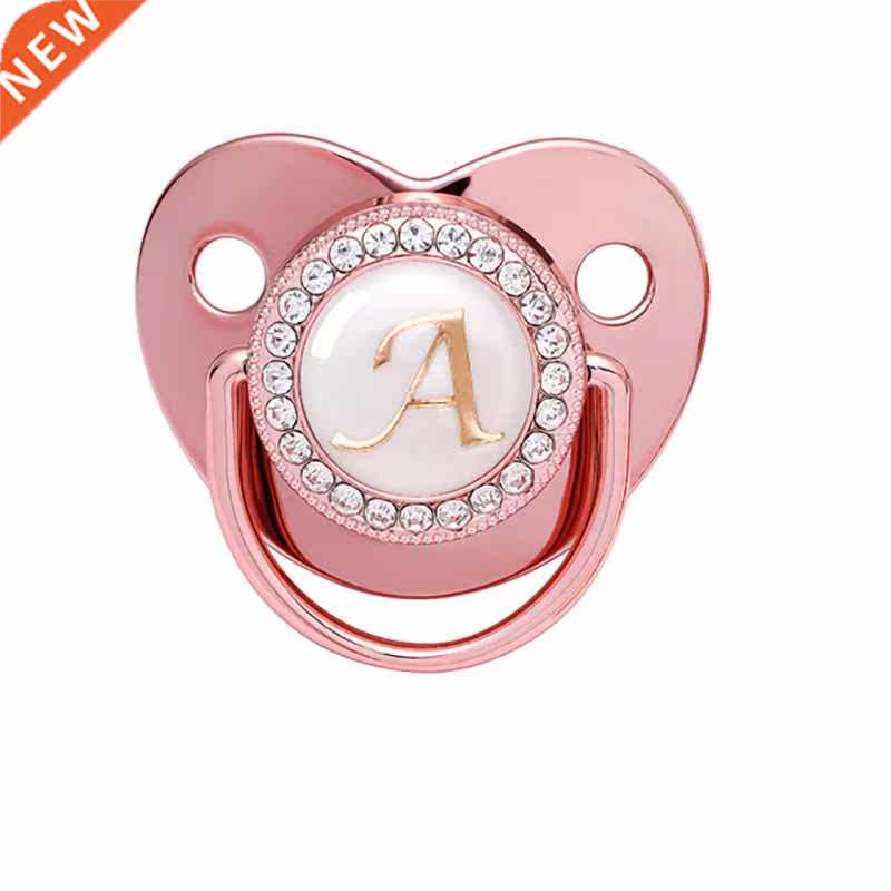 name initial letters baby pacifier newborn silicone pacifier