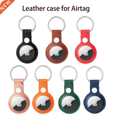 For Airtag Case Leather Keychain Protective ver For Air tag