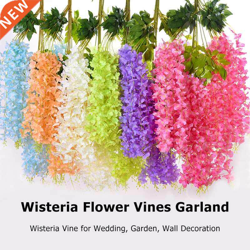 wisteria artificial flowers vine wreath wedding arch decorat