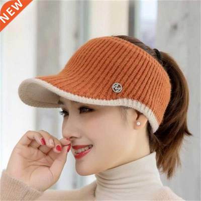 2021 Hats For Women Autumn Winter Sports Empty Top Caps Fema