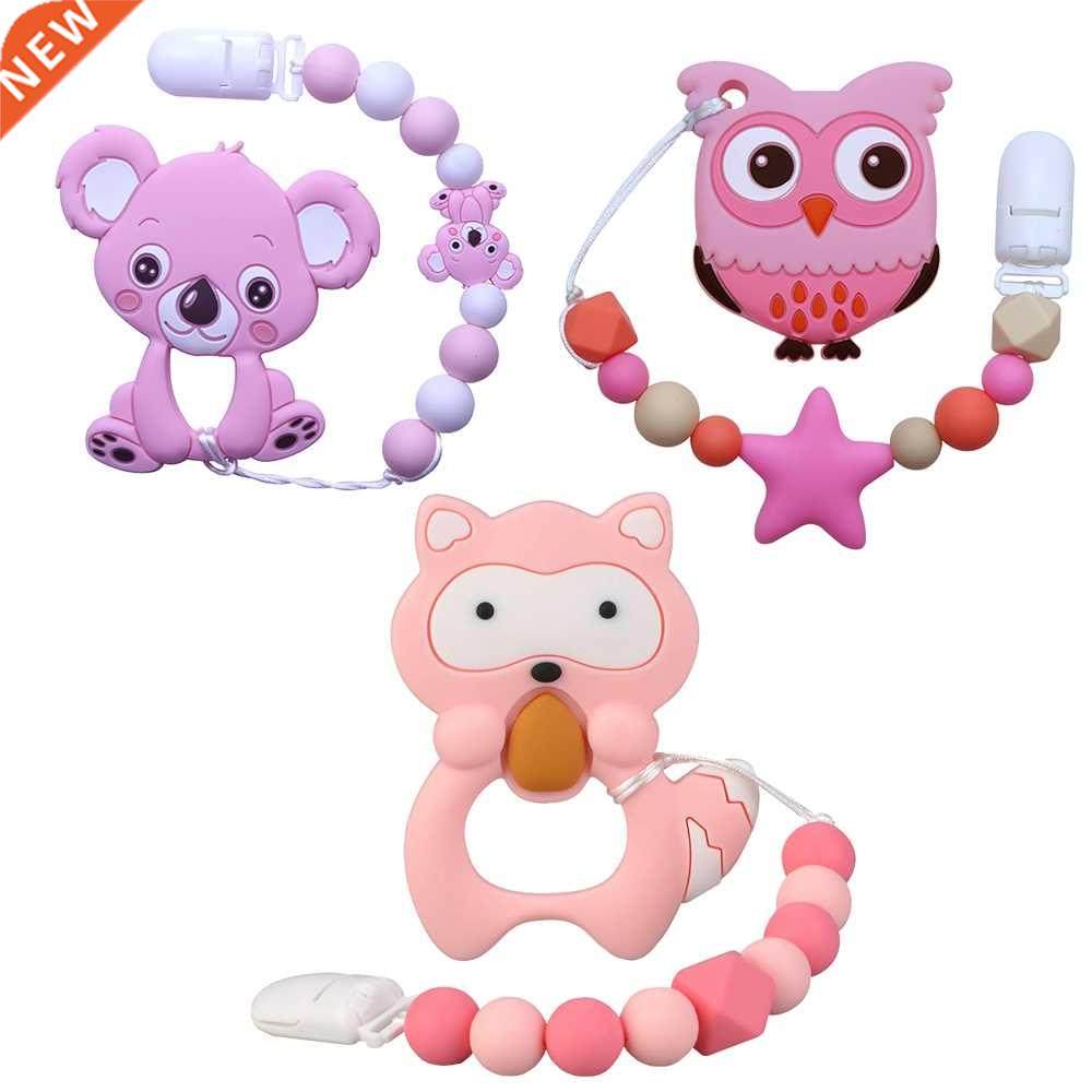 joepada baby teething necklace lovely koala owl horse cookie