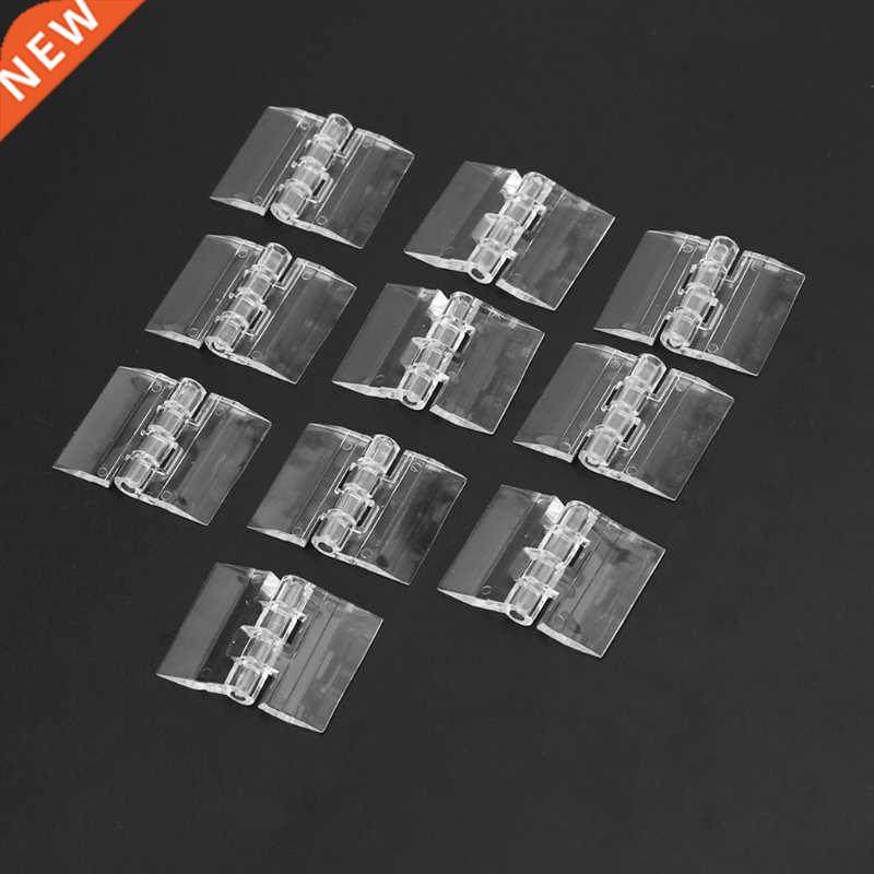 10pcs transparent plastic folding hinges durable clear acryl