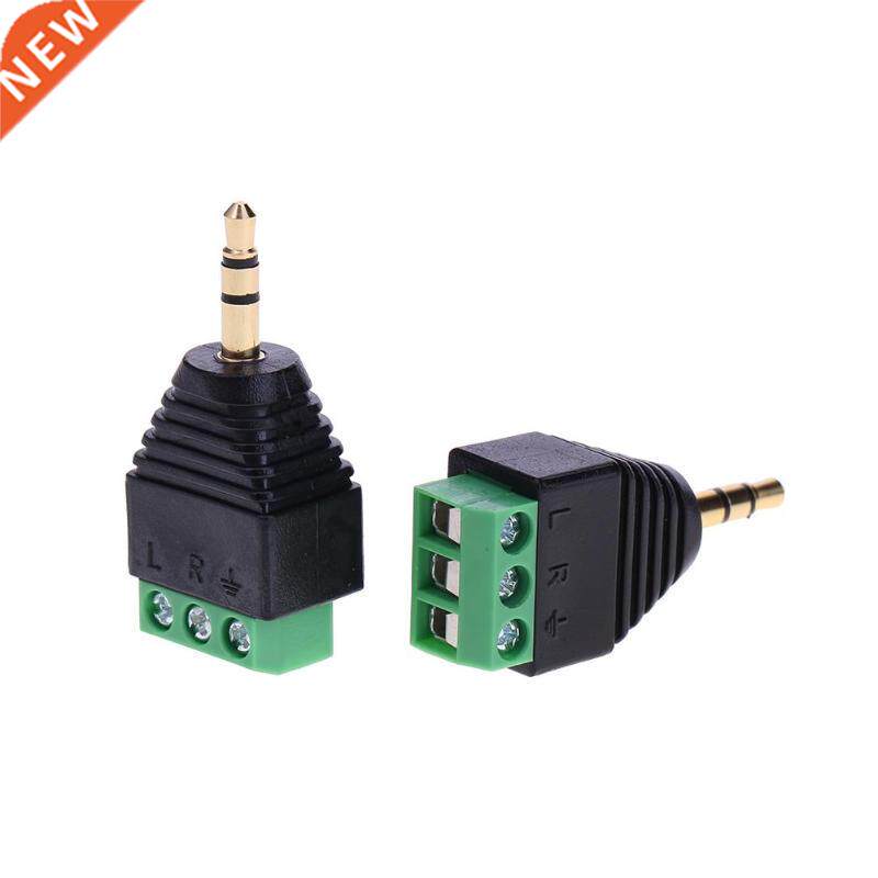 5mm 1/8in 3-pole male audio jack plug stereo headphon